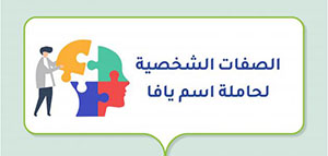 صورة: الصفات الشخصية لحاملة اسم يافا و صفات أخرى لحاملة هذا الاسم