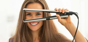 صورة: تصفيف الشعر و طريقة استخدام مكواة الشعر